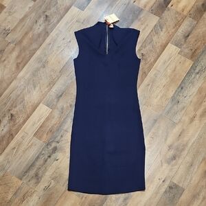 👗Rolla Coster Midnight Blue Midi Dress